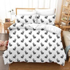 3D Cats Pattern Cartoon Black Quilt Cover Set Duvet Cover Bedding Pillowcases