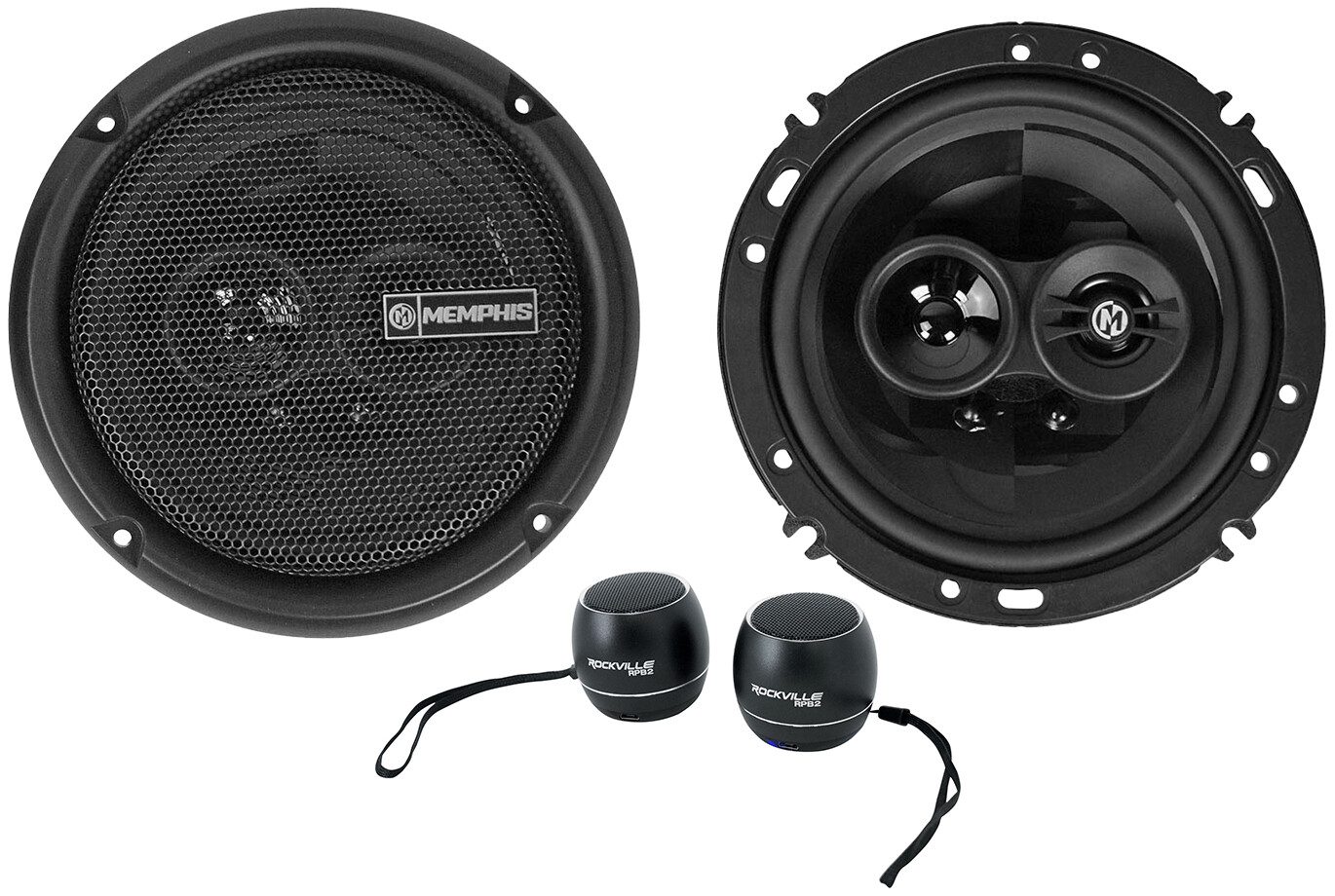 Пара 3-полосных автомобильных динамиков Memphis Audio PRX603 65 мощностью 100 Вт Bluetooth-колонки 14190₽