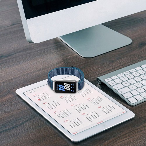 Nylon Strap Adjustable Bracelet Watchband for Samsung Galaxy Fit 3 (Sea Blue) - Afbeelding 4 van 8