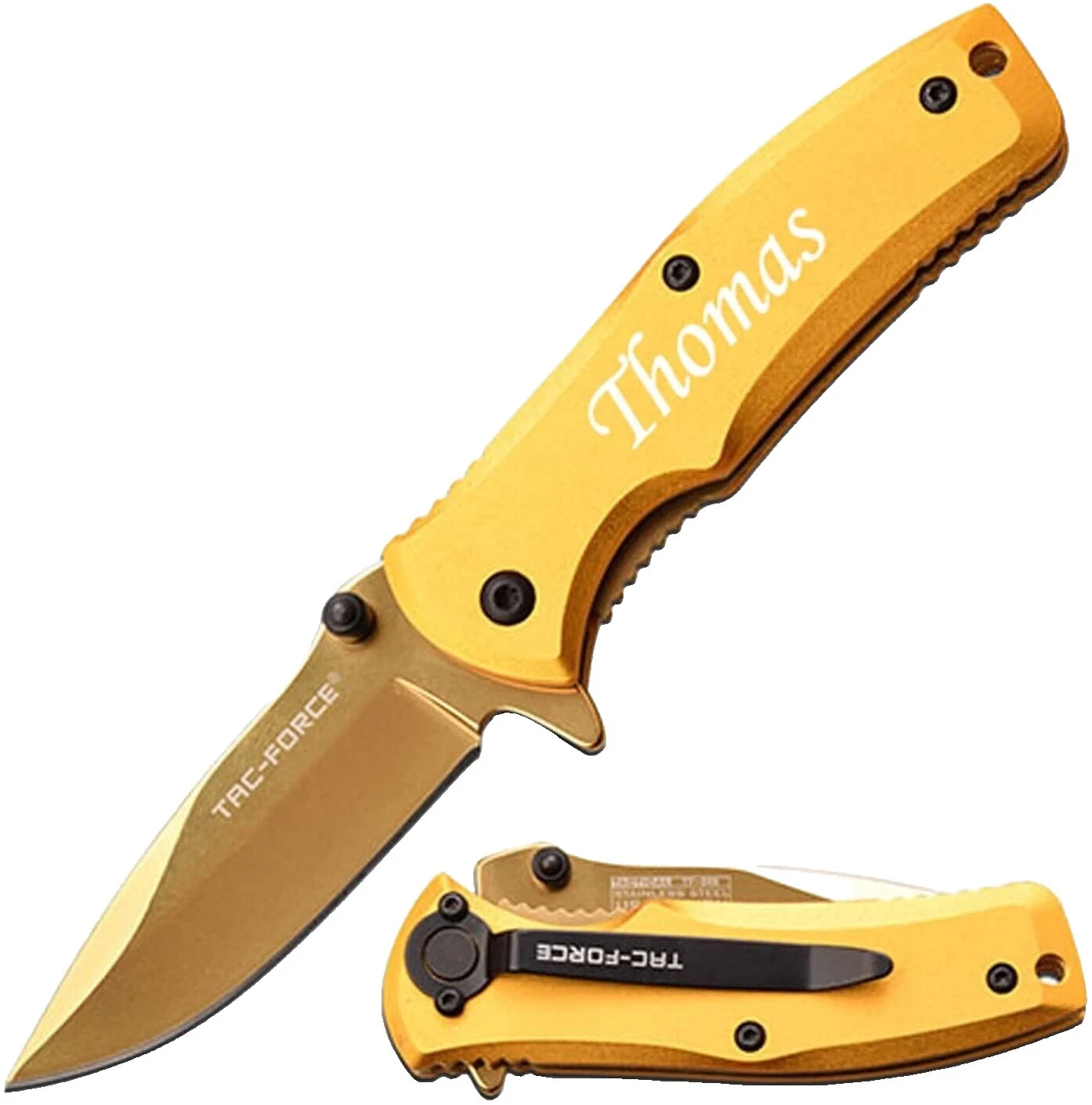 Stainless Steel Handle Plain Collectible Folding Knives