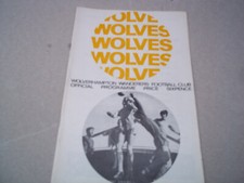 Wolves v Man Utd.Prommmme 1967/68. 30/12/67.