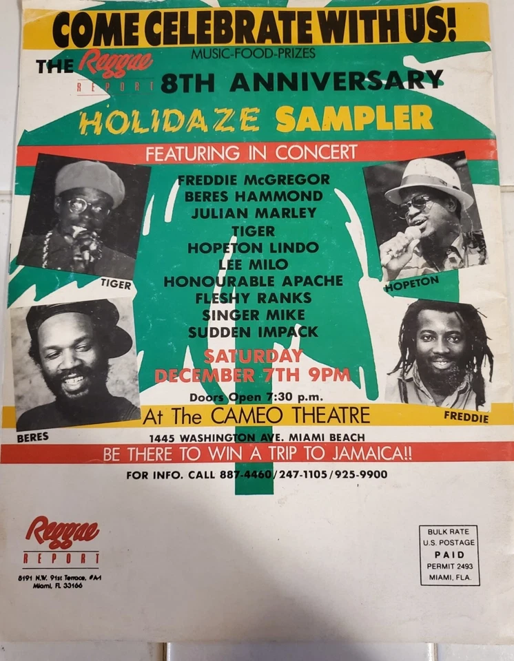 REGGAE REPORT Magazine Fanzine March 1991 Cypress Hill HTF BEAT VTG Lucky Dube Foto 2 de 3