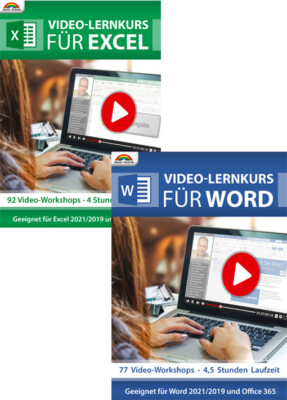 Word und Excel Lernkurs  - 8,5 Stunden - 169 Lektionen - PC Download Version