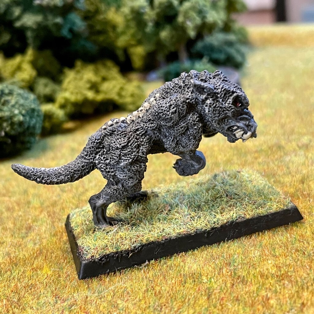 Dire Wolves Pack Leader 1 Painted Miniature Vampire Counts | eBay