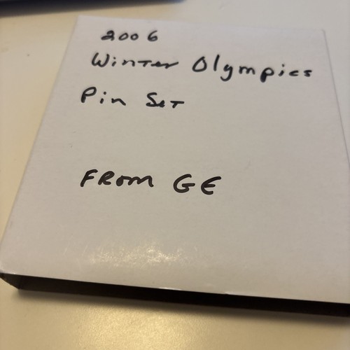 4 Pc Sealed General Electric GE 2006 Olympic Winter Games Turin Torino Pins Set - Picture 5 of 10