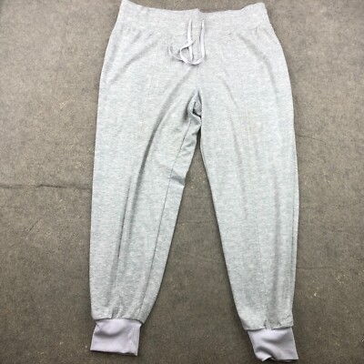 Cuddl Duds Sweatpants Women's Large Gray Pull On Elastic Waist