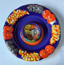 Vintage Halloween Chip and Dip / Candy Platter New Old Stock