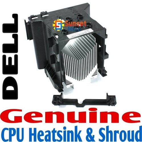 Dell Heatsink + Shroud HR004 J7109 FW209 W5685 W6177 OPtiplex 775 760 - Picture 2 of 3