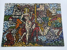 Jo Cain PAINTING ANTIQUE EXPRESSIONISM CUBISM BEACH COAST AMERICAN POINTILLISM