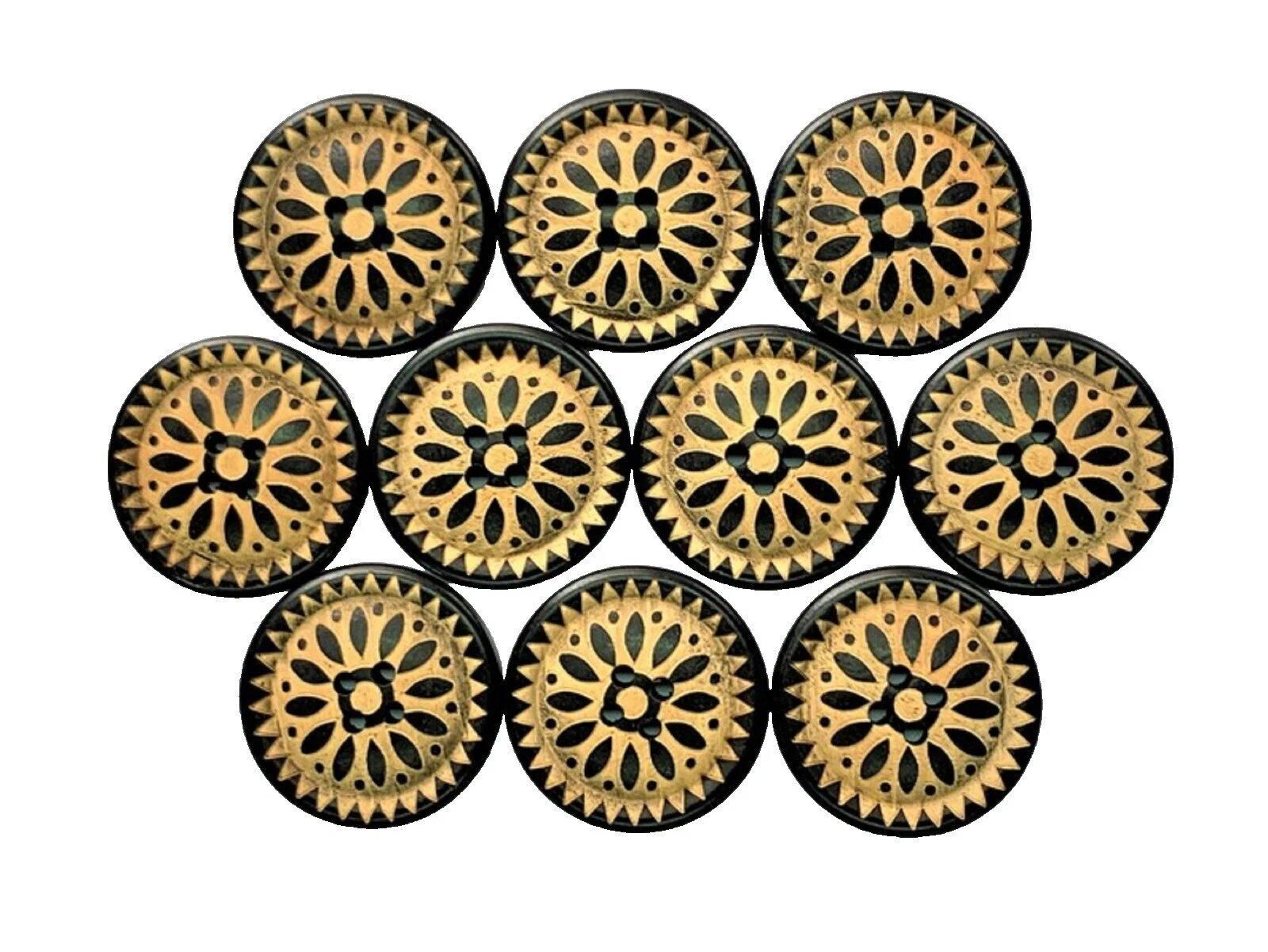 Black Drapery Craft Sewing Buttons