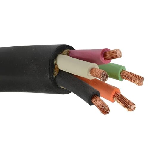 PER FOOT 12/5 SOOW Portable Power Cable Flexible CPE Jacket Black 600V - Picture 2 of 3