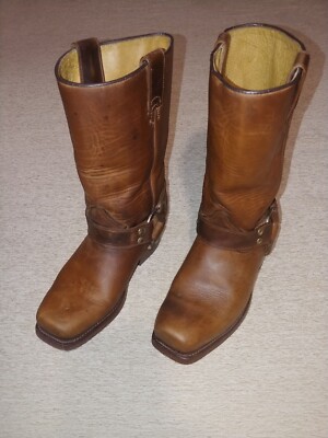 BUFFALO Mexico Hand Made Cowboy Western Boots Brown Bikers