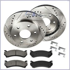 2x GEBOHRT BREMSSCHEIBEN KLÖTZE VORNE FÜR CHEVROLET SILVERADO EXPRESS ASTRO 1500