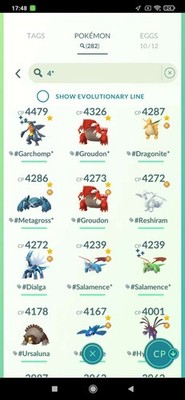 Pokémon ACC GO Level 70 - STACKED - SHINY MEW - 27 SHINY LEG - 282 HUNDOS 