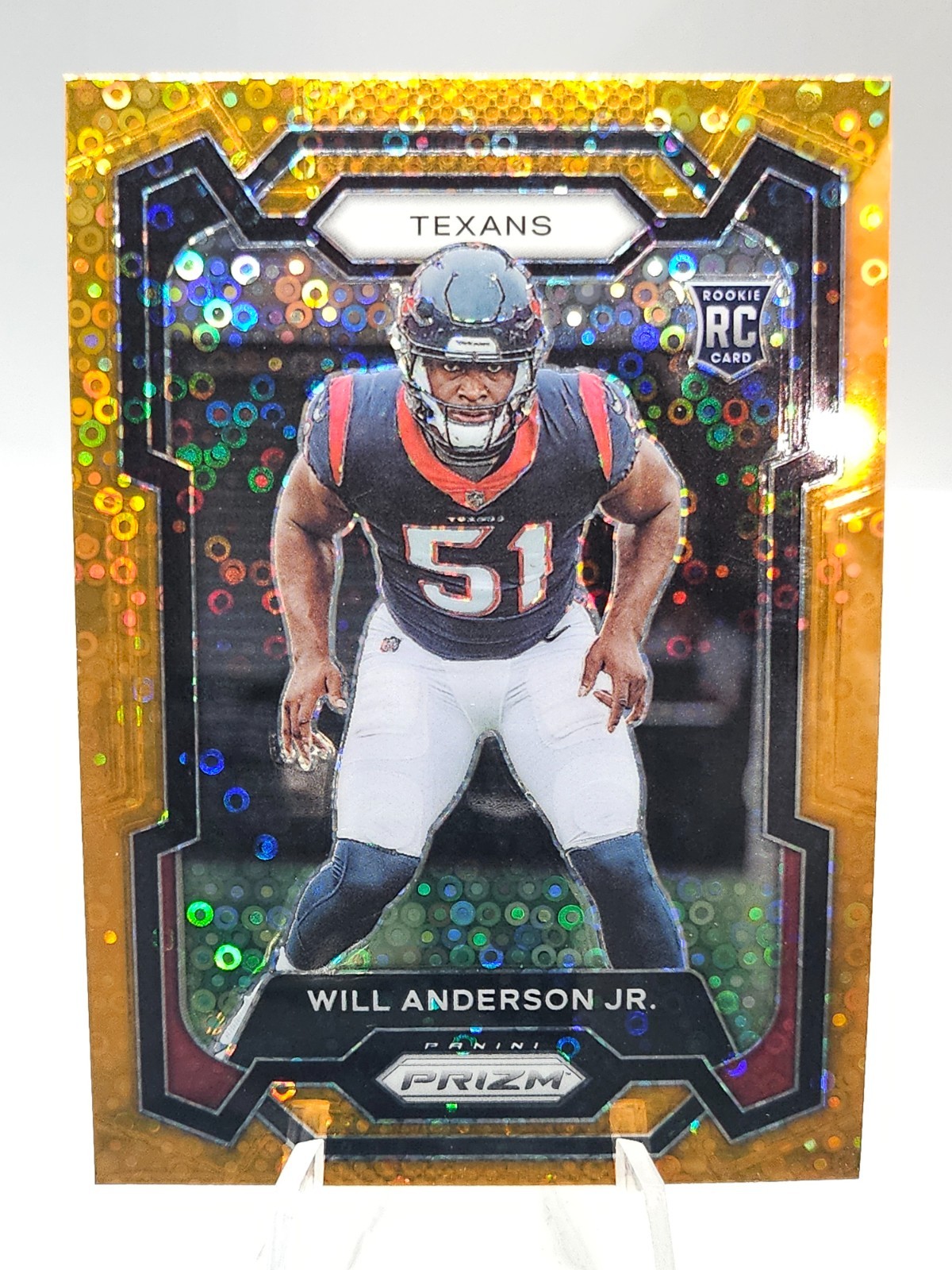 2023 Panini Prizm Will Anderson Jr. RC Orange Disco Rookie #342 Texans