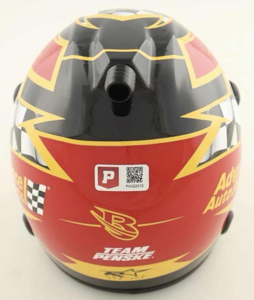 Ryan Blaney Signed NASCAR Advance Auto Parts Mini Helmet (PA) - Image 3 of 4