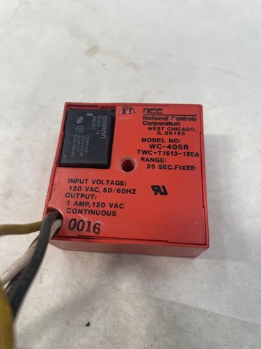 Curtis RU300 Time Delay Relay WC-405R 120V 25 Sec Tested Working