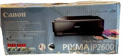 Canon Pixma iP2600 Inkjet Photo Printer Open Box 