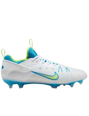 Men s Nike Alpha Huarache 9 Elite Low Lax SE White Blue Volt FV6147-100