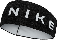 Nike Dri-Fit Lightweight Knit Running Headband Black Headwear Mens Womens