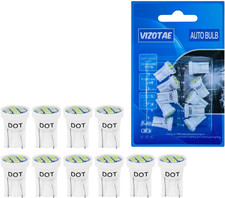 10 Pcs 194 Led Bulb 6000k White 168 W5w T10 Wedge 8-smd Interior Car Bulbs Repla 10 Pcs 194 Led Bulb 6000k White 168 W5w T10 Wedge 8-smd Interior Car Bulbs Repla