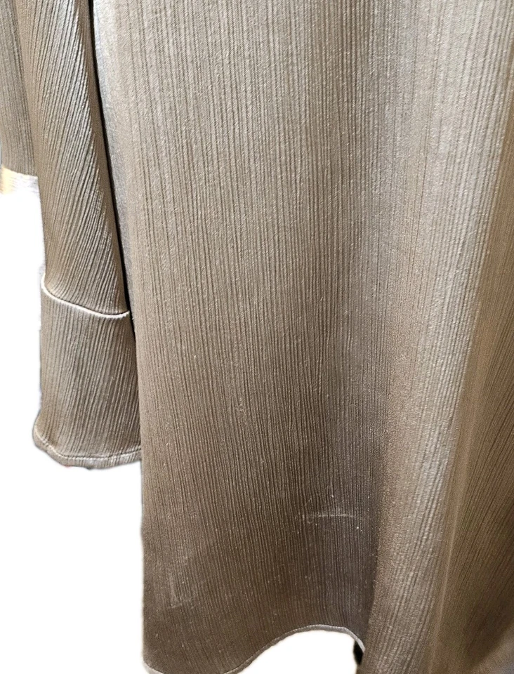 Love Riche Metallic Rose Bell Sleeve Mini Dress Women's SZ L 70's,Retro - Image 4 of 4