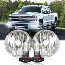 For CHEVROLET SILVERADO 2500 2015-2019 2500HD 3500HD Bumper LED Fog Lights SET