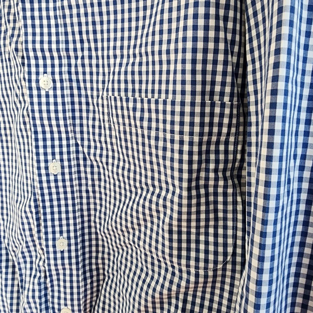 Brooks Brothers 1XLT Non-Iron Gingham Button Down Shirt Preppy Office wear Casua thumbnail 8