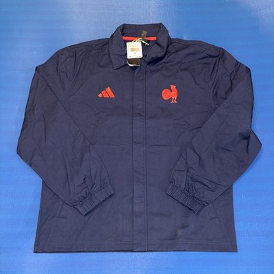 adidas X France Rugby FFR Culture Travel Jacket SIZE Medium New