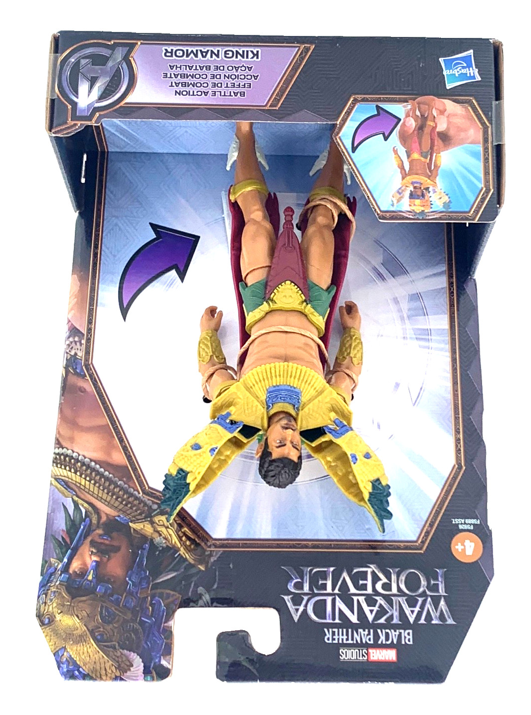 Marvel Studios Black Panther Wakanda Forever King Namor "Battle Action" 4+  New thumbnail 14