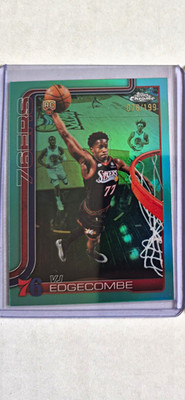 Topps 2025-26 Topps Chrome VJ Edgecombe #253 Rookie Serial #/199 76ers aqua true