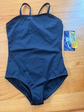 NWT Capezio child's cami black leotard size Intermediate OR medium