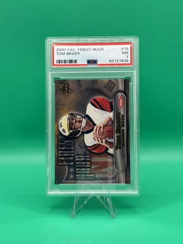 2000 PACIFIC FINEST HOUR #15 🔥TOM BRADY 🐐🔥 PSA 7 🏈 TRUE BEAUTY!!