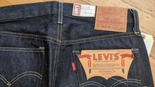 LVC Levi 501Z XX VinTagE 1954 Red Line Selvedge BIG E Raw Dark Denim JEANS 32 32