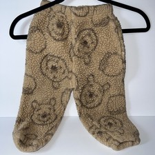Winnie The Pooh Disney Baby Fleece Pants Size 18 Months Tan Unisex