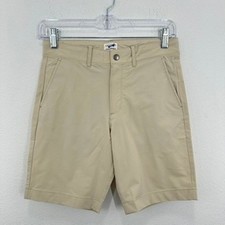 Crewcuts Performance Shorts Size 10 Khaki Beige Moisture Wicking UV Protective