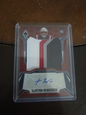2025 Panini Phoenix - Rps RC Patch Auto TreVeyon Henderson 4 Color Patch 68/99