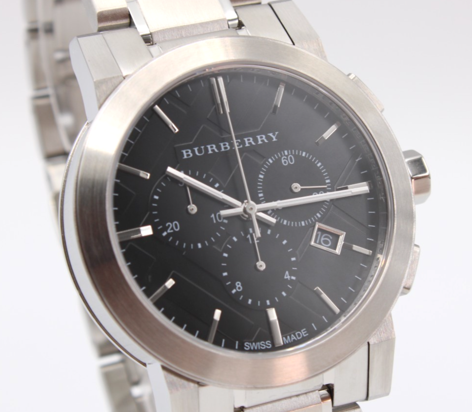 Burberry The City BU9351 Chronograph Men's Wristwatch - SIlver for