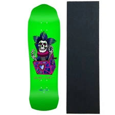 Powell Peralta Skateboard Deck Chris Hiett Skull Maple 9.5" x 31.3" + Grip