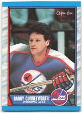 1989-90 O-Pee-Chee #63 Randy Cunneyworth Winnipeg Jets
