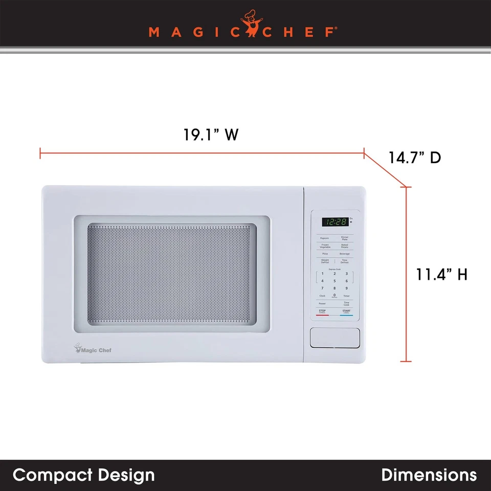 MC99MW Microwave, 0.9 cu ft, White - Image 3 of 4