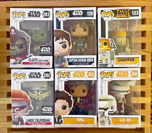 Star Wars Funko lot! Smuggler's Bounty, Klaatu, Lando, Val, Ando, Chopper, L3-37