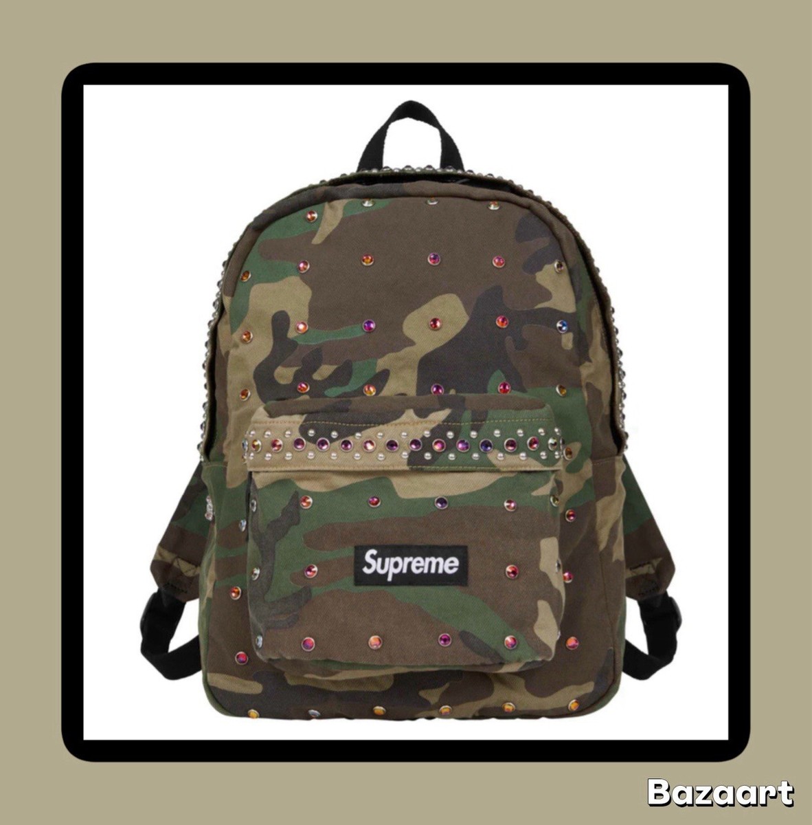 【SUPREME】X B.B. SIMON DENIM BACKPACK WOODLAND CAMO 25SS Supreme b.b. Simon Denim Backpack Woodland Camo - IN HAND