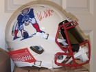 Wes Welker Signed New England Patriots Throwback Pat Patriot Authentic Helmet JS — photo 5