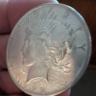 1922 Silver Peace Dollar No Mint Mark **rare** — photo 3