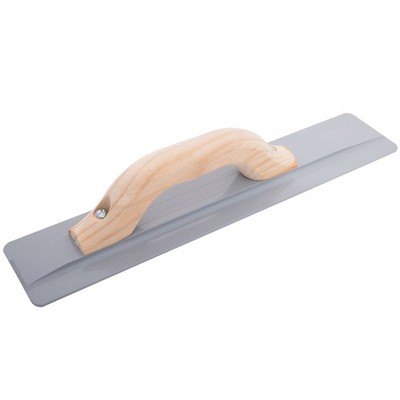 16 Inch Beveled End Magnesium Hand Float, Concrete, Wood Handle, Standard Style