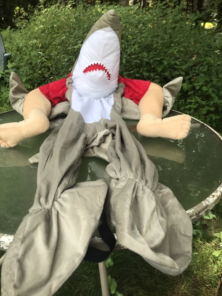 Disfraz unisex Ride-a-shark para adulto talla grande se adapta a la mayoría Foto 4 de 4
