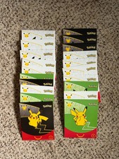 Lot Of 20 Sealed Pok mon 25th Anniversary McDonald's Happy Meal Card Packs 2021