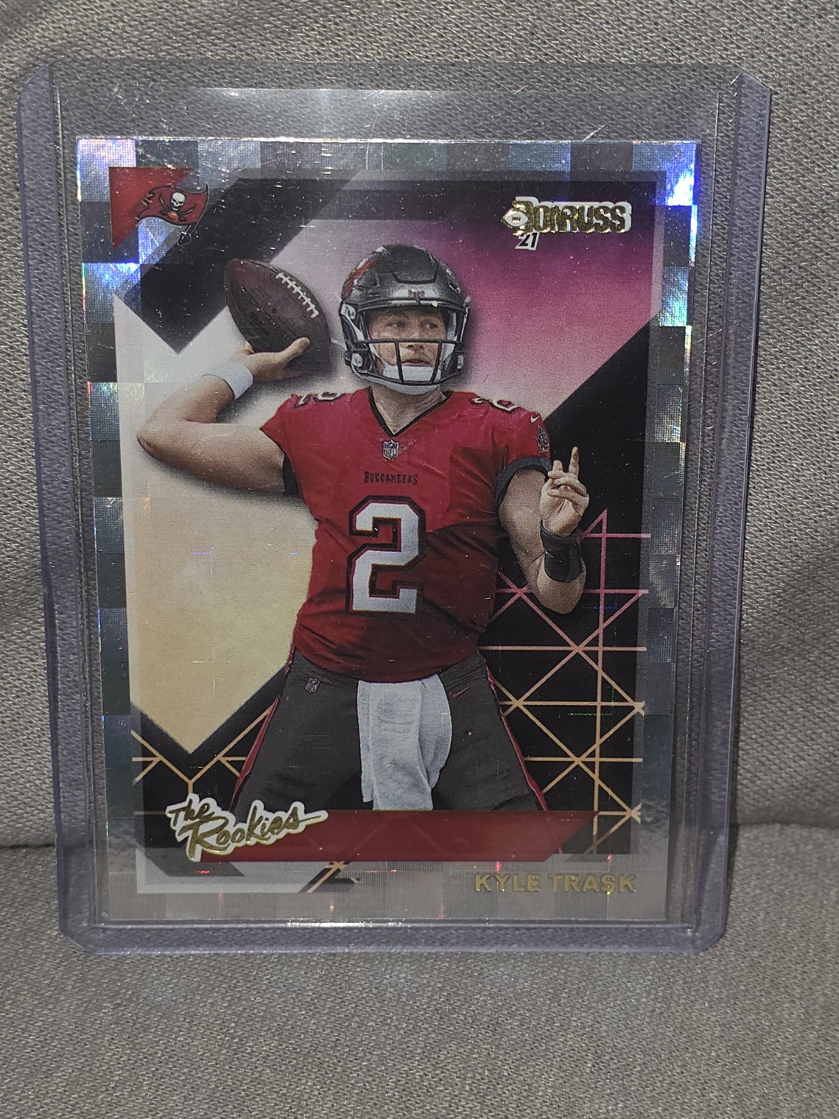 KYLE TRASK ROOKIE 2021 DONRUSS OPTIC THE ROOKIES TAMPA BAY BUCCANEERS TR-9