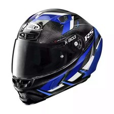 X-LITE X-803 ULTRA CARBON RS MOTORMASTER BLACK BLUE FULL FACE MOTORCYCLE HELMET